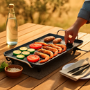 Electric Barbecue Grill Griddle - Non-Stick Tabletop BBQ by LJGDeals