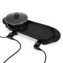 2-in-1 Electric Hot Pot with Grill Cooker for Home Use by LJGDeals