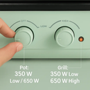 2-in-1 Electric Hot Pot & Pan with Grill by LJGDeals