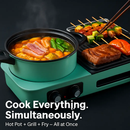 3-in-1 Electric Hot Pot with Grill for Family Meals by LJGDeals