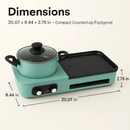 3-in-1 Electric Hot Pot with Grill for Family Meals by LJGDeals