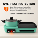3-in-1 Electric Hot Pot with Grill for Family Meals by LJGDeals
