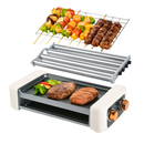 3 In 1 Electric Hot Dog Roller Machine with Grill & Griddle 6-Roller Hot Dog Cooker Smokeless Non-Stick Indoor Outdoor with 3 Temp Levels for BBQ Saus by LJGDeals