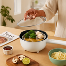 Electric Hot Pot with Steamer – Portable Non-Stick Fry Pan by LJGDeals
