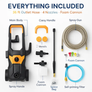 Electric Pressure Washer with Spray Gun and Accessories by LJGDeals
