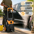 Electric Pressure Washer with Spray Gun and Accessories by LJGDeals