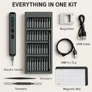 Mini Electric Screwdriver Kit 70-in-1 with 64 Bits by LJGDeals