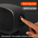 Portable Mini Electric Space Heater - 2 Heat Modes by LJGDeals