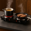 1000W Electric Single Burner Portable Heating Hot Plate Stove Countertop RV Hotplate with 5 Temperature Stepless Adjustments Portable Handles by LJGDeals