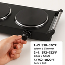 1000W Electric Single Burner Portable Heating Hot Plate Stove Countertop RV Hotplate with 5 Temperature Stepless Adjustments Portable Handles by LJGDeals