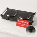 1000W Electric Single Burner Portable Heating Hot Plate Stove Countertop RV Hotplate with 5 Temperature Stepless Adjustments Portable Handles by LJGDeals