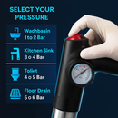 Electric Toilet Plunger with Real-Time Pressure Display by LJGDeals