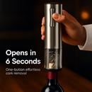 Electric Wine Opener Set with Aerator, Foil Cutter & Stopper by LJGDeals