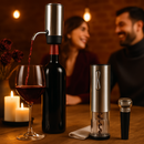 Electric Wine Opener Set with Aerator, Foil Cutter & Stopper by LJGDeals
