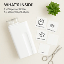 35oz Laundry Detergent Dispenser Container with Labels by LJGDeals