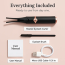 2 in 1 Clip Comb Heated Eyelash Curler for Home Use by LJGDeals