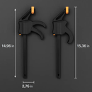 F Clamp Grip Set for Woodworking - Quick Release Clamps by LJGDeals
