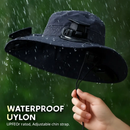 Wide Brim Sun Hat with 2 Solar-Powered Fans by LJGDeals
