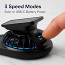 Wide Brim Sun Hat with 2 Solar-Powered Fans by LJGDeals