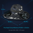 Wide Brim Sun Hat with 2 Solar-Powered Fans by LJGDeals