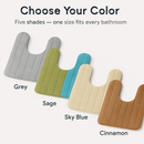 U Shaped Velvet Bath Rug with Non-Slip Backing by LJGDeals
