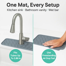 Silicone Faucet Mat for Kitchen Sink Splash Guard by LJGDeals