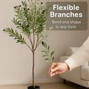 Artificial Olive Tree with Lush Branches and Fruits by LJGDeals