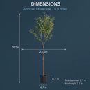 Artificial Olive Tree with Lush Branches and Fruits by LJGDeals