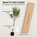 Artificial Olive Tree with Lush Branches and Fruits by LJGDeals