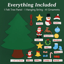 Felt Christmas Tree with Ornaments for Kids by LJGDeals