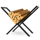 Firewood Log Rack - Steel X-Frame Storage Holder by LJGDeals