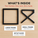 Firewood Log Rack - Steel X-Frame Storage Holder by LJGDeals
