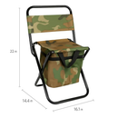 Foldable Fishing Chair with Backrest and Cooler Bag by LJGDeals