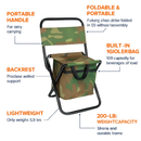 Foldable Fishing Chair with Backrest and Cooler Bag by LJGDeals