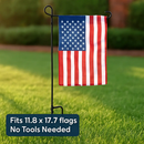 Garden Flag Stand Flagpole Weatherproof Yard Holder by LJGDeals