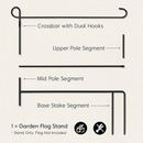 Garden Flag Stand Flagpole Weatherproof Yard Holder by LJGDeals