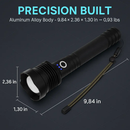LED Tactical Flashlight: Rechargeable, Zoomable, 3 Modes by LJGDeals