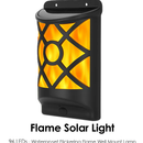 Flame Solar Lights Outdoor 96 LEDs Waterproof Flickering Flame Wall Mount Lamp Auto On Off Sensor Decorative Landscape Night Lamp For Deck Patio Yard by LJGDeals