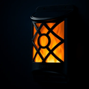 Flame Solar Lights Outdoor 96 LEDs Waterproof Flickering Flame Wall Mount Lamp Auto On Off Sensor Decorative Landscape Night Lamp For Deck Patio Yard by LJGDeals