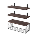 2-in-1 Floating Shelves with Storage Basket by LJGDeals