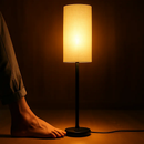 Tall Floor Lamp with Shade, Warm Yellow Light by LJGDeals