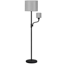 Mother Daughter Floor Lamp with Linen Shade by LJGDeals