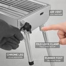 Foldable Charcoal BBQ Grill for Picnic and Camping by LJGDeals