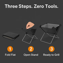 Foldable Charcoal BBQ Grill Portable X-Shape Tabletop by LJGDeals
