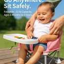 Travel Booster Seat with Detachable Tray for Baby by LJGDeals