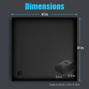 41x41x5.5in Portable Shower Pan Foldable Shower Basin Collapsible Camping Shower Tent Base with Detachable Drain Pipe for Indoor & Outdoor by LJGDeals