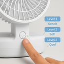 Foldable Table Fan with Wall & Desk Mount by LJGDeals