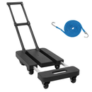 Folding Hand Truck with Telescopic Handle and 6 Wheels by LJGDeals