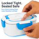 Electric Heated Lunch Box with Dual Trays by LJGDeals