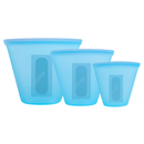Silicone Food Storage Bags Set - Leakproof & Reusable by LJGDeals